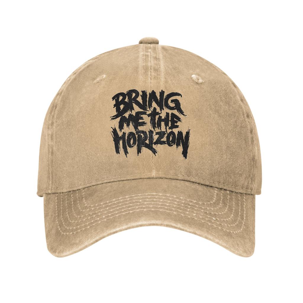 Black Letter BMTH Horizons Rock Band Music Print Caps Men Women Cotton Hat Lerisure Headwear Baseball Cap Adjustable