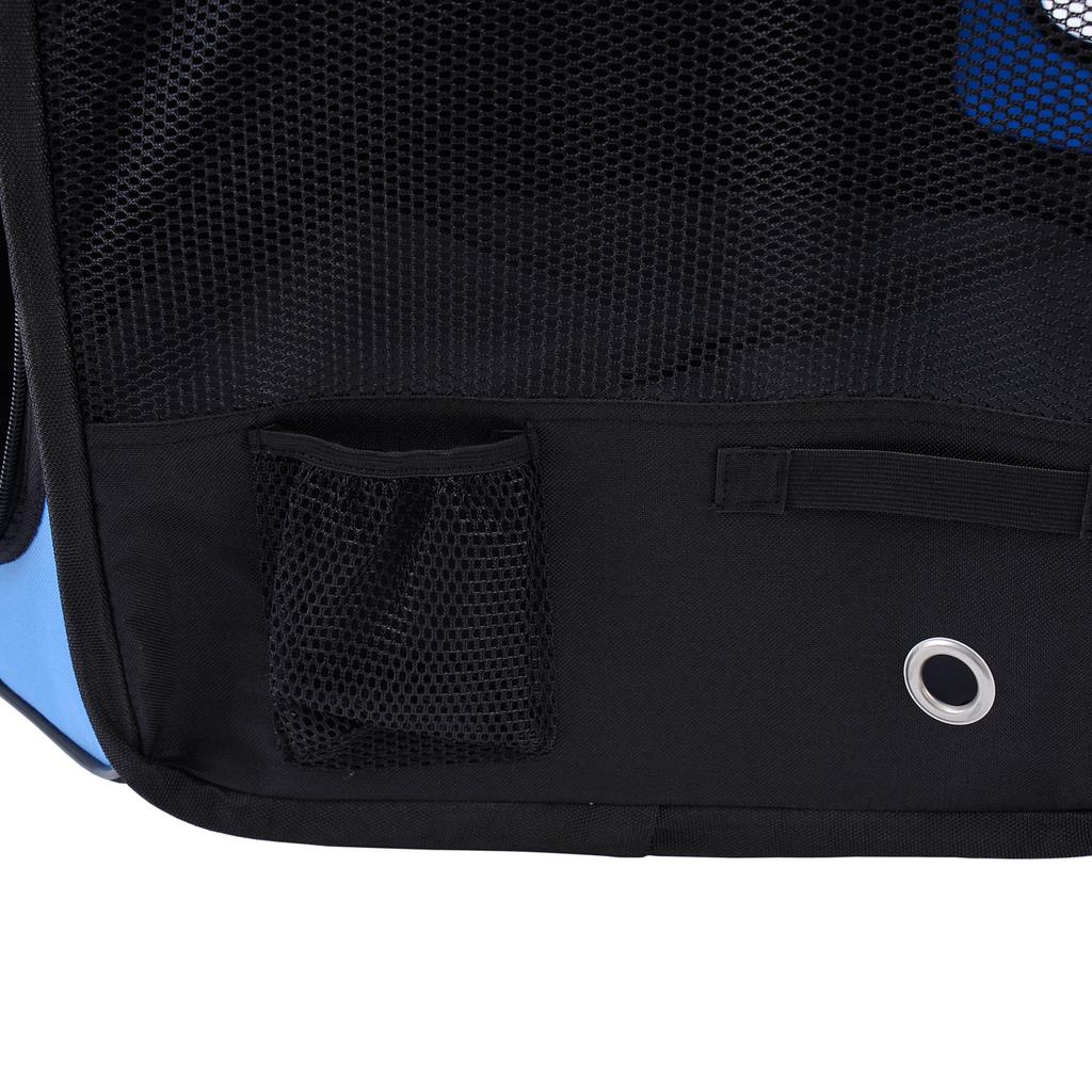 Portable Cat Dog Playpen Pet Puppy Rabbit Guinea Pig Pen Run Dia 90 x 41H cm Indoor & Outdoor Blue