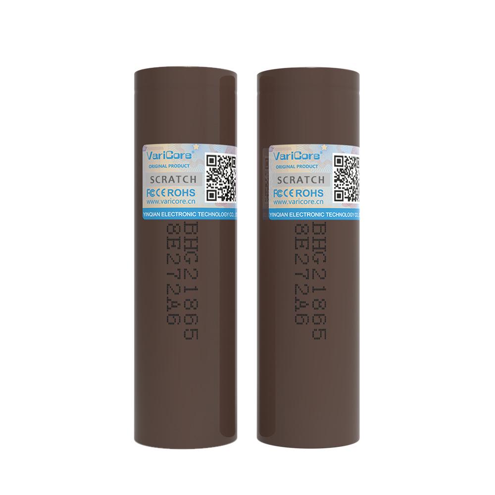 VariCore 3.7V 3000mAh 18650 Lithium Battery with Nickel Tabs, 15A Discharge