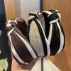 Stunning Woman Knitting Cloth Knotted Hairbands for Women Girls Casual Shopping Party Headpiece Autumn Winter Head Wears