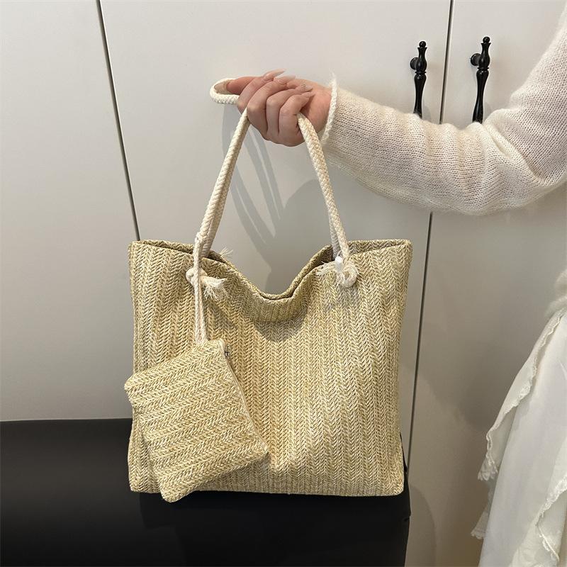 Personalized Leisure Commuter Tote Bag Summer Fashion Simple Shoulder Bag Trend Large Capacity Handbag