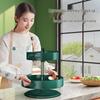 360-Degree Rotating Kitchen Spice Rack - Condiment & Oil Organizer