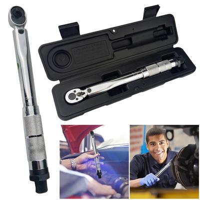 Drive Click Torque Wrench 5-25Nm Hand Ratchet Spanner Tool Multi-use Adjustable Torque Wrench with Case for Car Vehicle