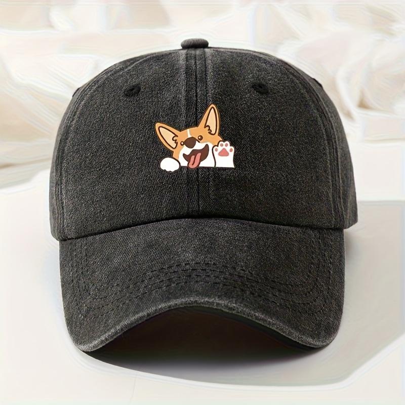 Fashionable Baseball Cap, Retro Washed Casual Hat, Adjustable and Versatile Hip-hop Hat, Running, Mountaineering and Fishing Hat чёрный