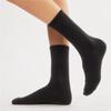 Charcoal Solid Color Long Socks