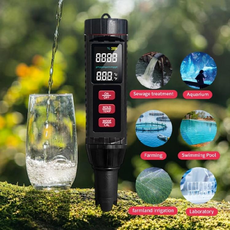 Water Quality Analyzers High Accuracy Detector Digital Pool Water Tester for Aquariums, Fish Pond and Swimming Pool