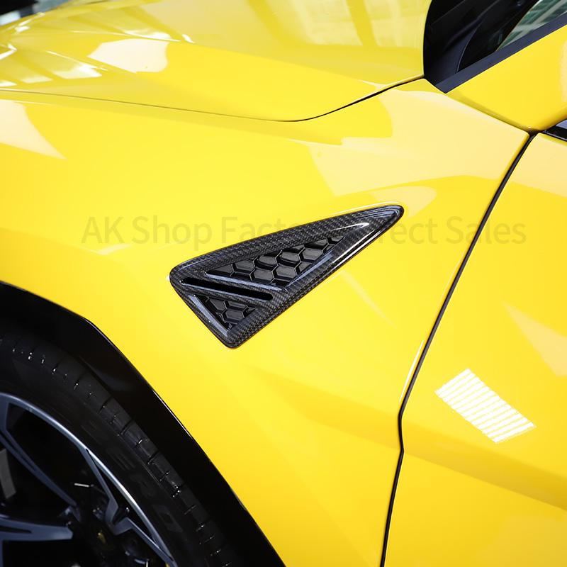 LHD/RHD Real Carbon Fiber For Lamborghini URUS 2018-2025 Car Side Body Fender Vent Cover Protective Trim Exterior Accessories