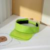 Sunscreen Leopard Print Visor Cap Solid Color Sun Hat Fashion Transparent Hollow Hat  Hiking