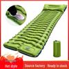 Outdoor TPU Self-Inflating Camping Mat with Built-In Foot Pump, Pillow, and Moisture Protection