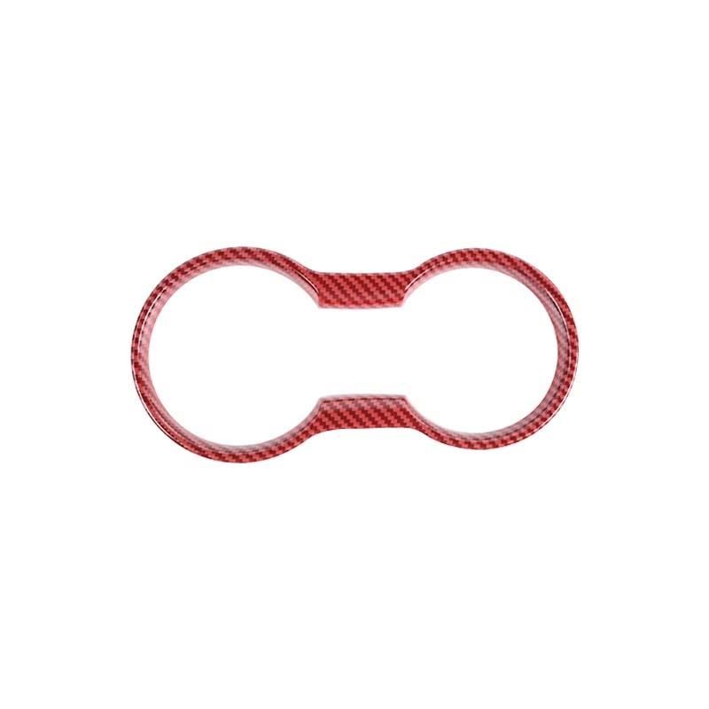 

Автомобильный передний подстаканник, декоративное кольцо, декоративные наклейки, подходят для Ford Mustang 2015 Up, аксессуары для интерьера из АБС-пластика красный черный