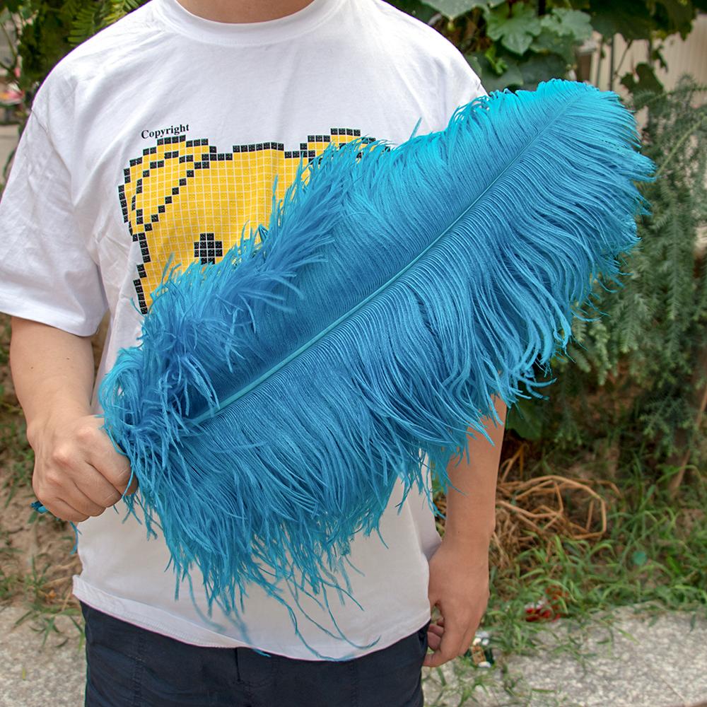 10Pcs Golden Yellow Ostrich Feather 15-50cm Loose Plumes Perfect for DIY Crafts Wedding Table Centerpieces Decoration Accessory