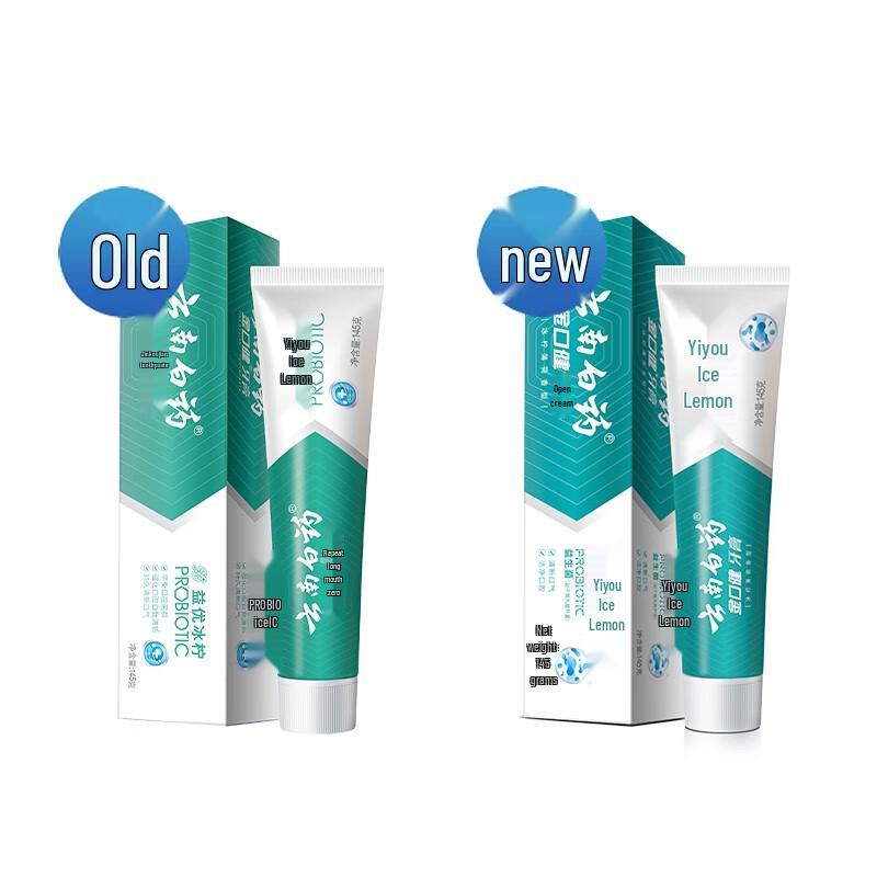 Yunnan Baiyao Jinkoujian Fresh Icy Lemon Mint Toothpaste