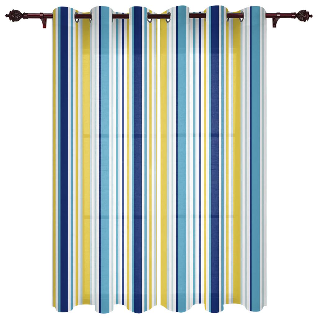 Moderní okenní závěsy Gradient Stripe pro obývací pokoj Ložnice Závěsy Kuchyňské Závěsy Závěsy