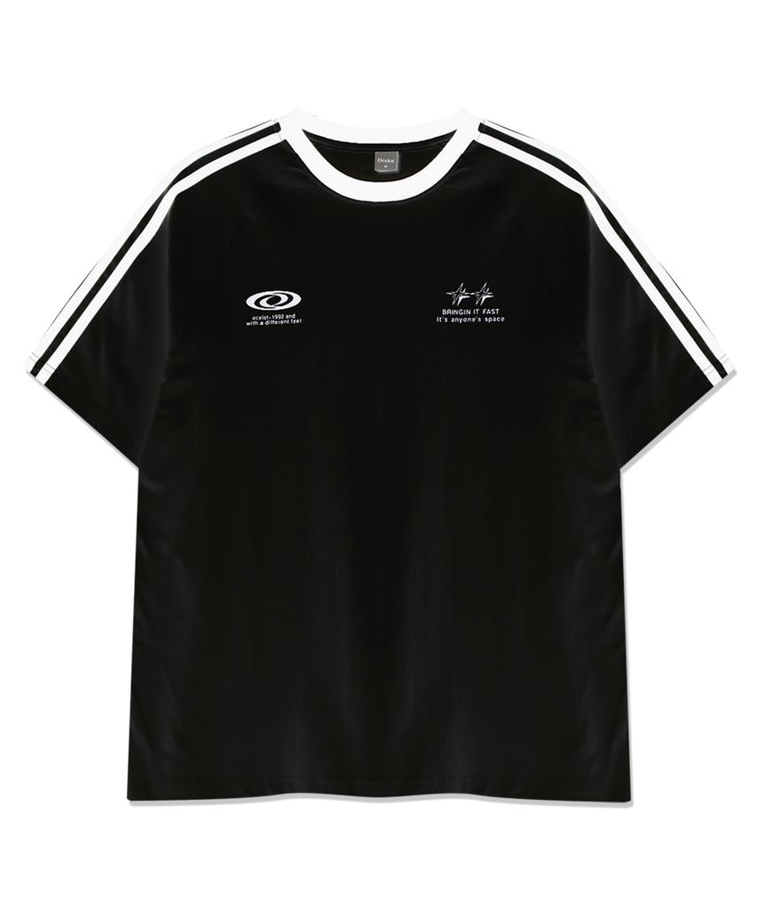 Osillos C12 Double-Stripe Raglan Short Sleeve Tee