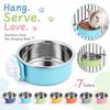 Fixed Design Hanging Pet Bowl Removable Pet Cage Bowl Sturdy Food Water Feeder For Pet