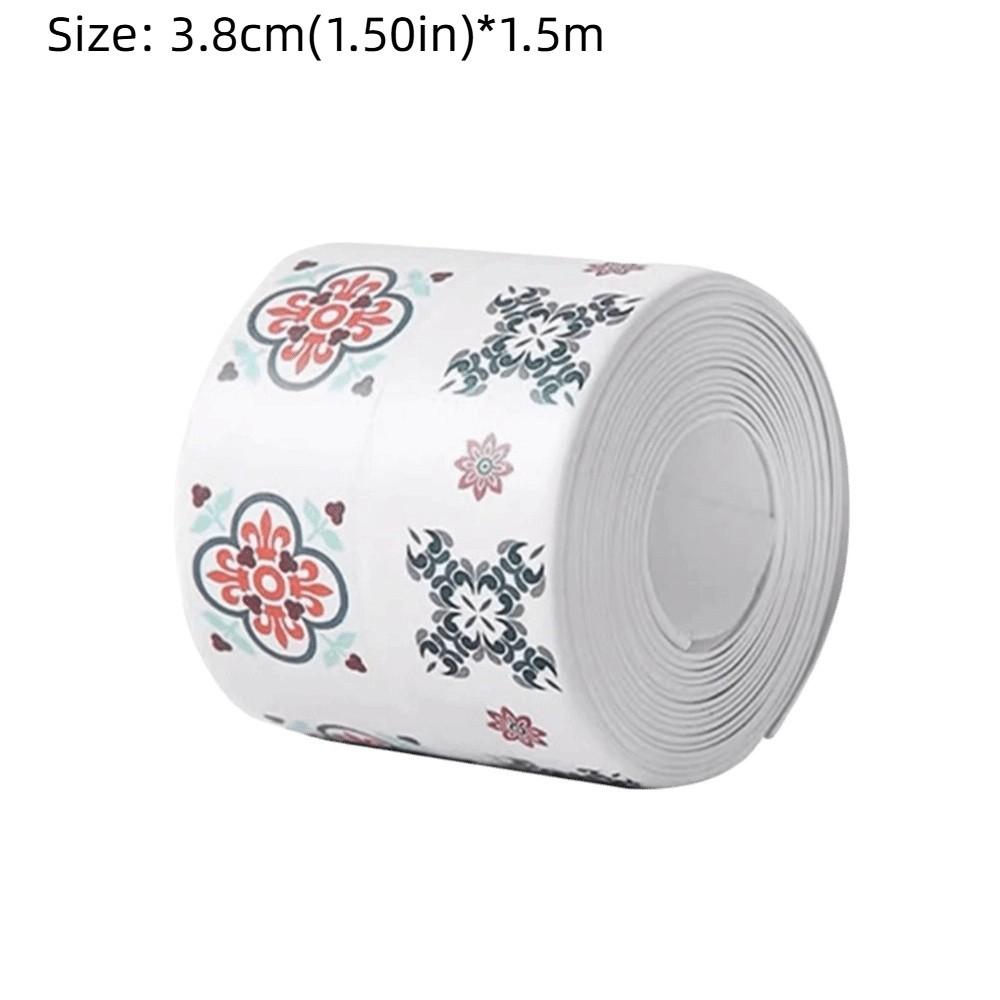 Durable Waterproof Caulk Tape Self Adhesive PVC Sealant Strip Oil-resistant Printing Sink Sealing Tape for Countertop Bathroom