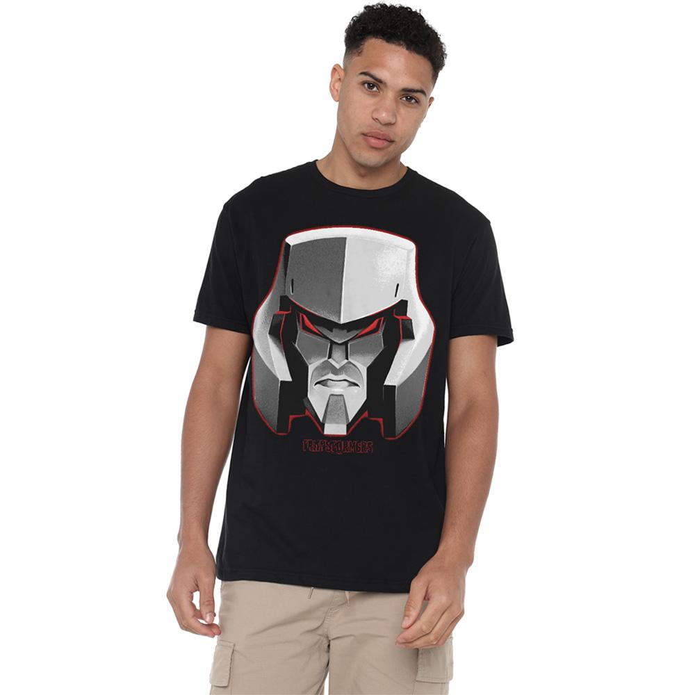 Transformers Unisex Adult Generations Megatron Face T-Shirt