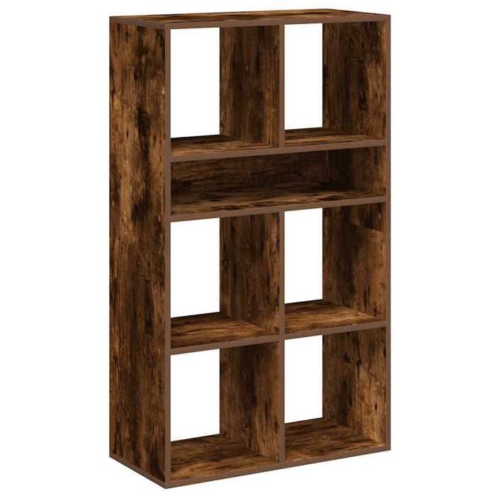 VidaXL Bookcase Smoked Oak 66x31x112 Cm Engineered Wood, Storage Cabinet, Storage Shelf, Unit of 860305