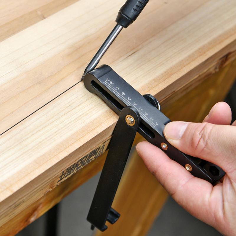 Multifunction Scribing Tool Adjustable Profile Scribing Ruler Measuring Tool