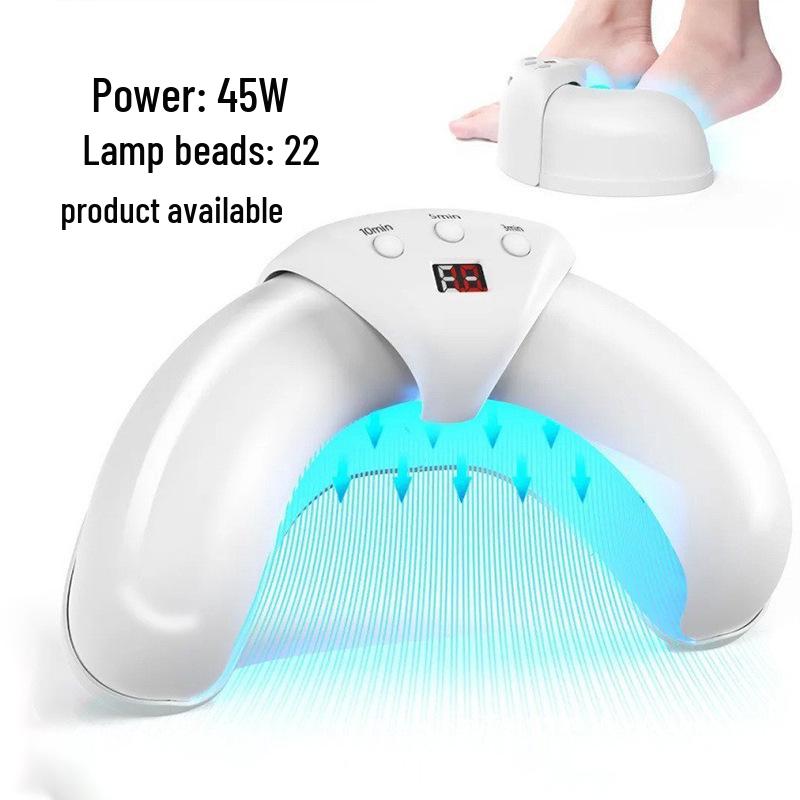 

Умная быстросохнущая двухрежимная полумесячная лампа для ногтей с функцией защиты от потемнения рук