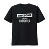 Awesome Like My Daughter T Shirt Vintage Washed Comfortable Unisex Versatile Designer Clothes Slightly Casual