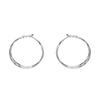 Oversize Gold Plated Hoop Earring Simple Thick Round Circle Stainless Steel Earrings for Women Punk Hiphop Jewelry Brincos