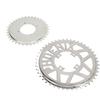 Metal Steel 410 Chain Sprocket 410 Flower Disc Sprocket Set for DIY Scooters Beach Bikes Motorcycle