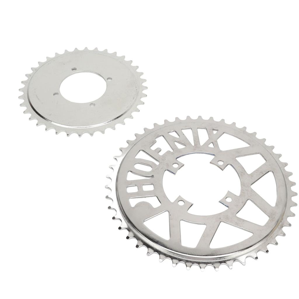 Metal Steel 410 Chain Sprocket 410 Flower Disc Sprocket Set for DIY Scooters Beach Bikes Motorcycle