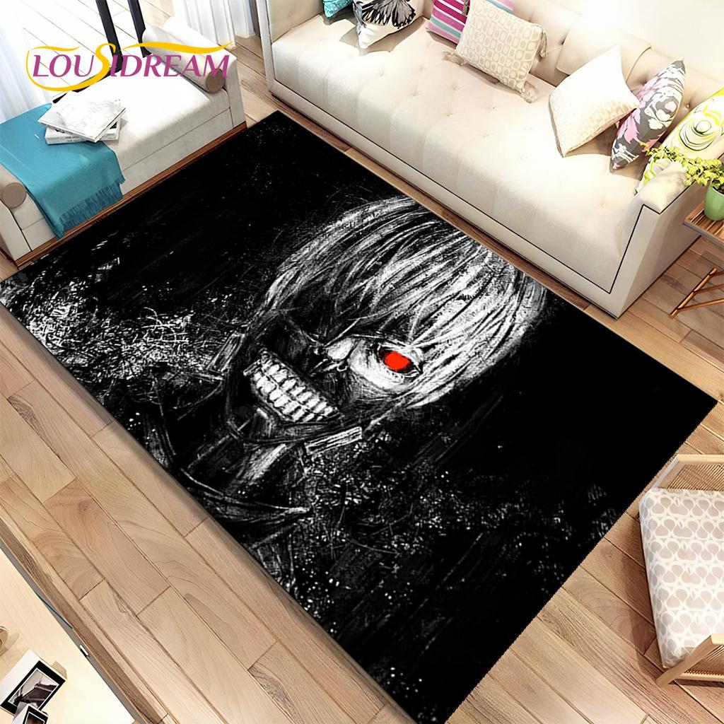 Japan Anime Tokyo Ghoul Cartoon Area Rug,Carpet for Home Living Room Bedroom Sofa Doormat Kitchen Decor,kids Non-slip Floor Mat