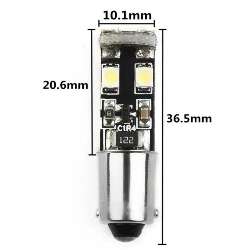 10x W210 Bec LED Canbus fără erori pentru mașină pentru Mercedes-Benz W210 E55 BA9S H6w Bec pentru lumini pentru instrumente