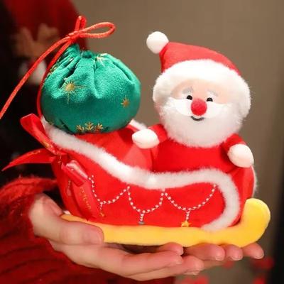 Weihnachtsmann Puppe Schlitten Auto Pinguin Schneemann Plüschtier Weihnachts Desktop Ornament Dekoration Geschenk