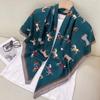 Women S Korean Style Square Scarf Elegant Air Conditioner Shawl