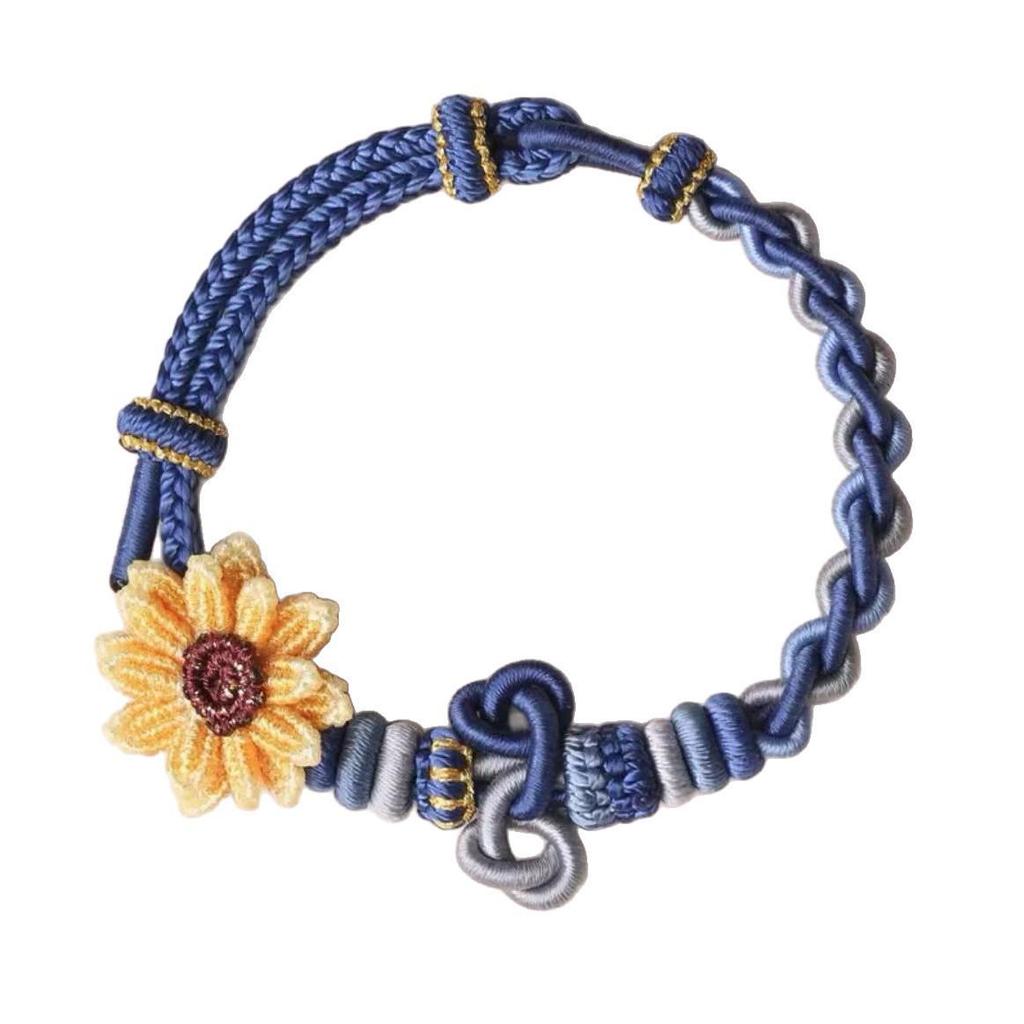 Pfirsichblüten Wenchang Knoten Handgefertigtes Armband - Drachenbootfest Geschenk