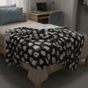 Soft Office Nap Blanket Bat Ghost Print Sofa Throw Blanket Cozy Halloween Flannel Blanket  Bed Room