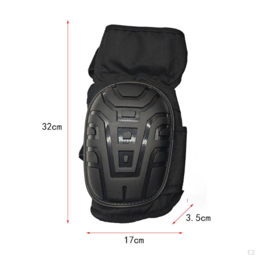 2 Pieces Hard Shell Knee Pads EVA Foam Padding Heavy Duty Impact Protection Gear for