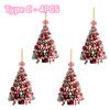 4 Pcs 2D Reflective Christmas Ornaments - Shatterproof Hanging Decor For Xmas Tree, Home & Party Decorations