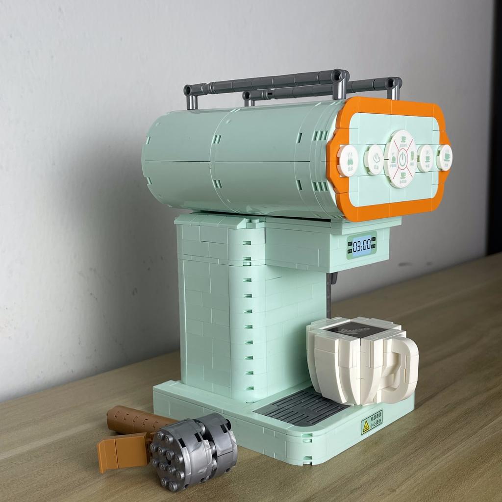 Retro Bread & Coffee Machine Building Block Set - Creative  Toy, Adult Simulation Model Coffee Gift, Unique Gift for Men & Women