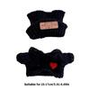 Trendy Doll Attire For 15-17cm Figures With Black Knitted Hat And Heart Sweater Suitable for Rabbit