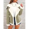 Giacca di Pelliccia Sintetica con Collo a Revers Autunnale e Invernale Nuova Moda Europea e Americana Cappotto Caldo Integrato Pelliccia Donna
