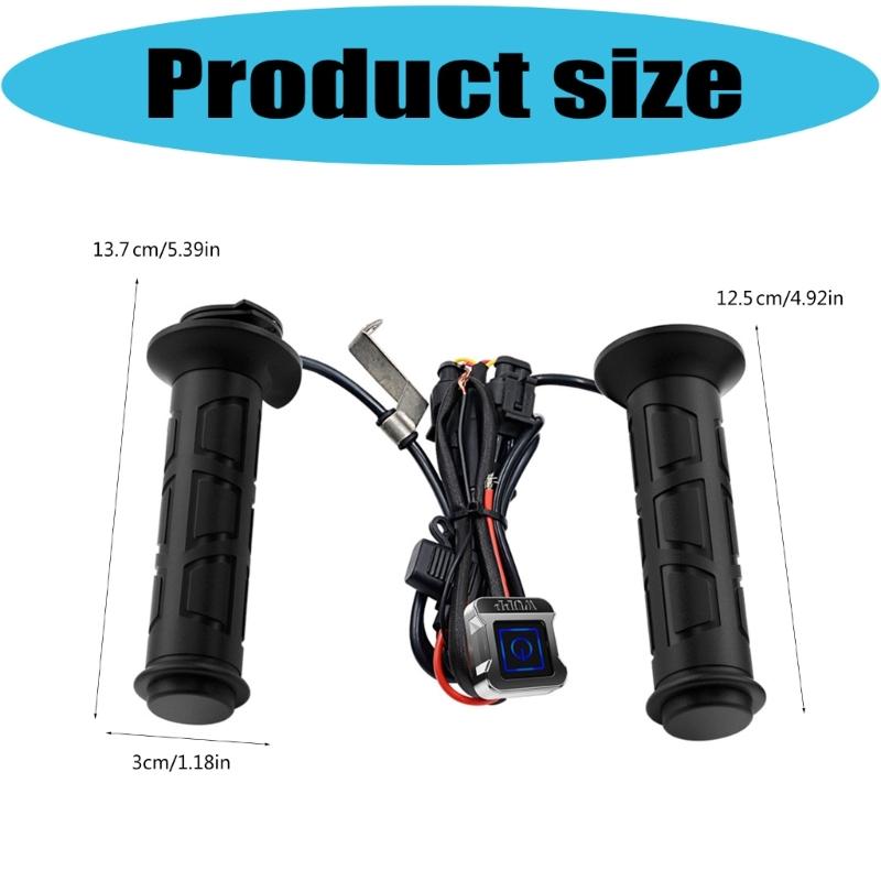 Electric Heated Handlebar Grips Cover Pad Motorcycle Heated Grips Easy Installation Motorbike Handlebar Heater Warmer