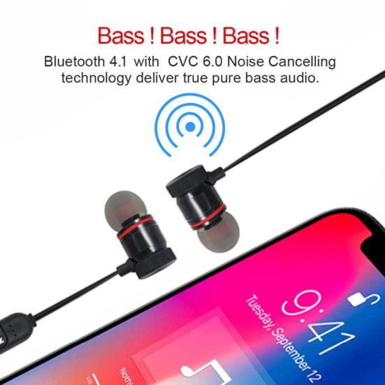 XT6 Magnetic Bluetooth-compatible HiFi Stereo In-Ear Wireless Earphone Sports Headphone