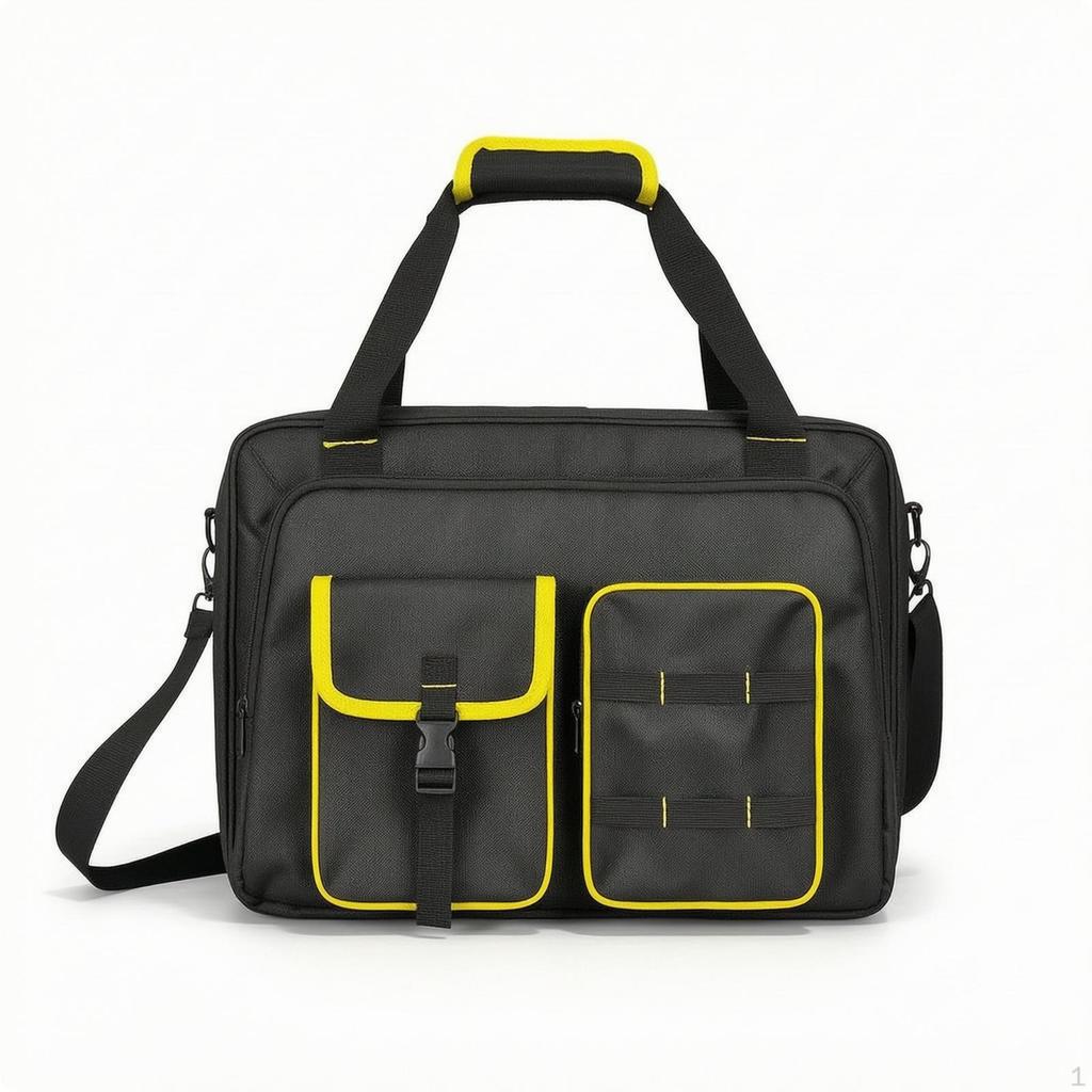 Laptop Tool Bag MultiCompartment Organizer Padded for Technicians, Electricians, Job Sites,