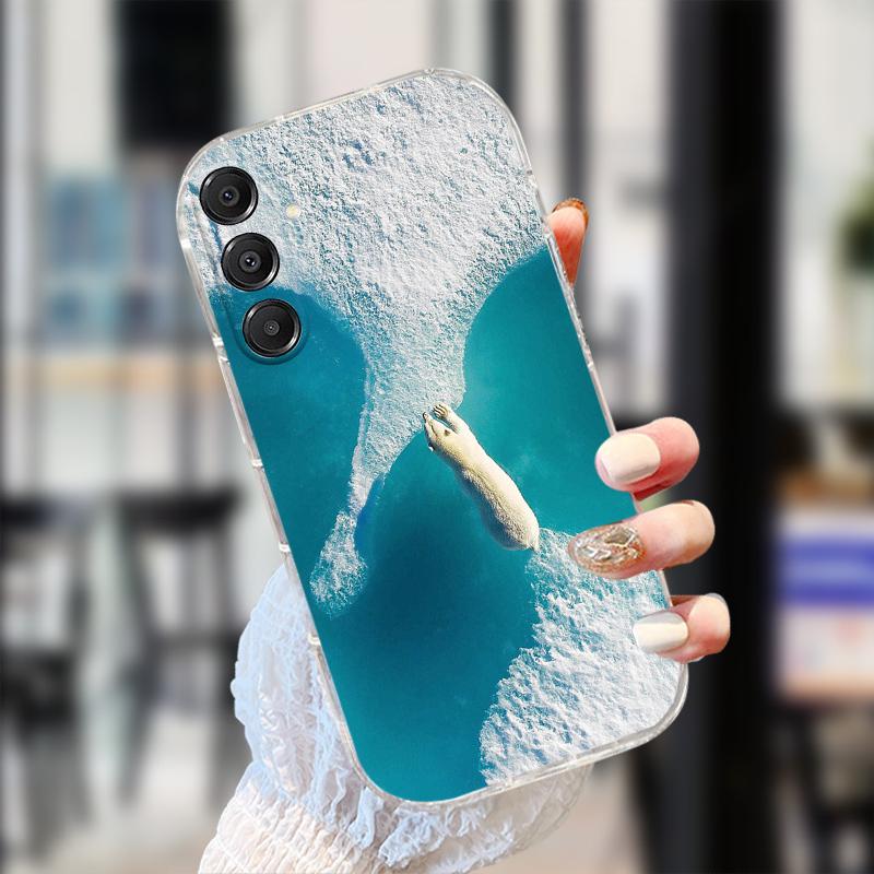 For Samsung S23 S24 FE Case S25 Edge Slim Transparent TPU Soft Phone Cover On Galaxy S22 Plus S23+ S24+ S25+ Clear Protector