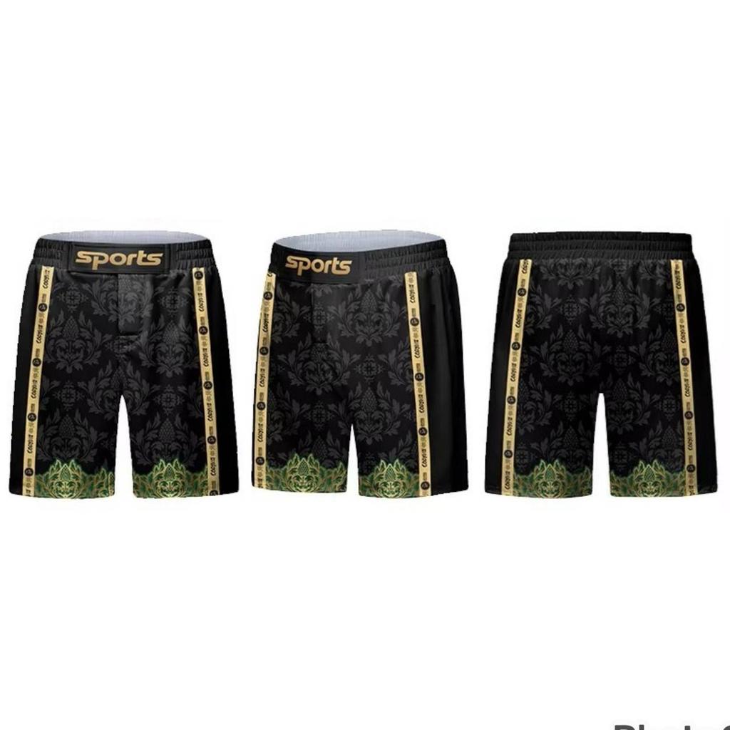 MMA Muay Thai Kickboxing Boxing Shorts Elastic Waist  Unisex Men Women Print Fight UFC Martial Art Fitness Gym Training Sport Workout