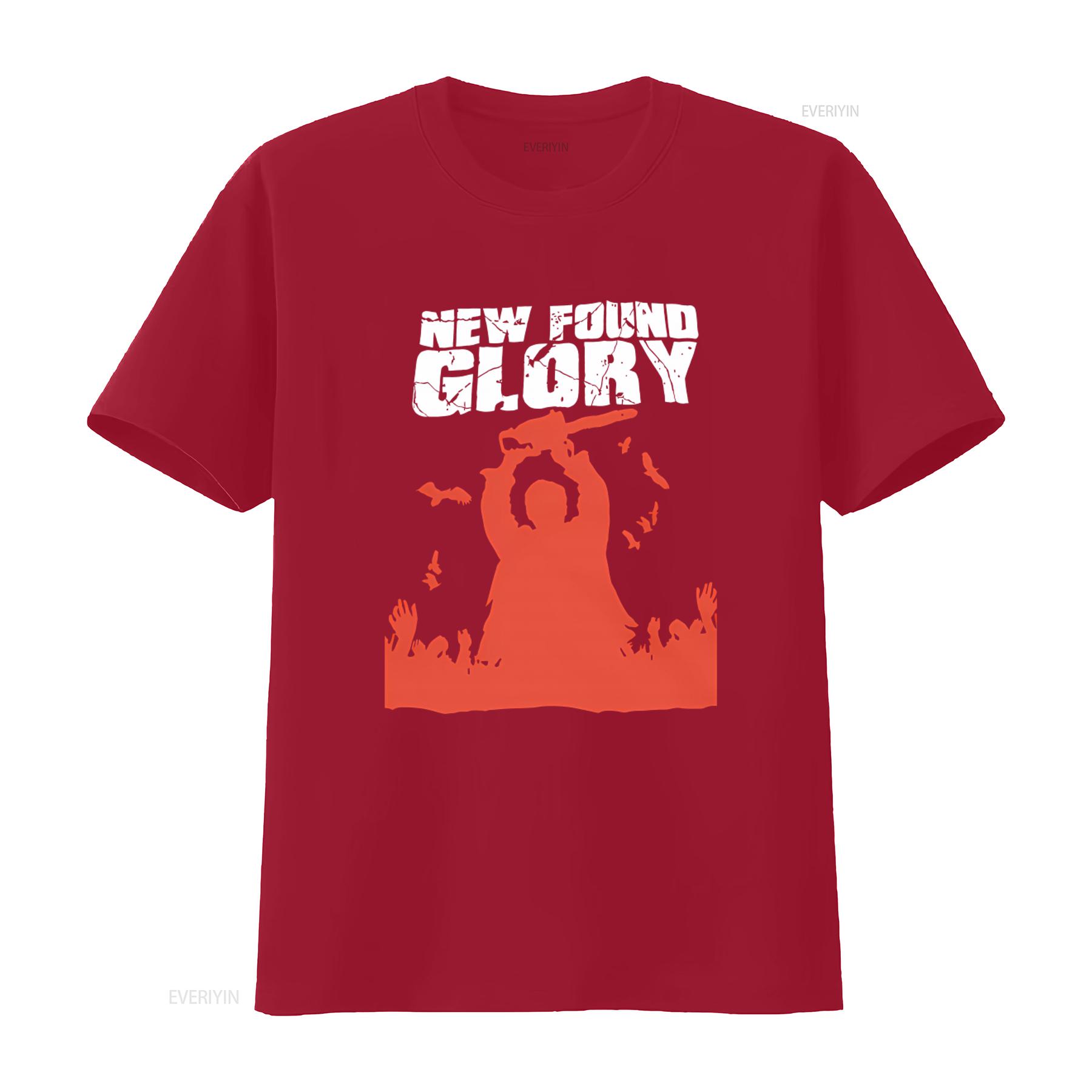 

NEW FOUND GLORY Chainsaw Maniac Pop Punk Emo Band T Shirt Bold Design for Music Lovers vintage Washed streetwear Breathable S