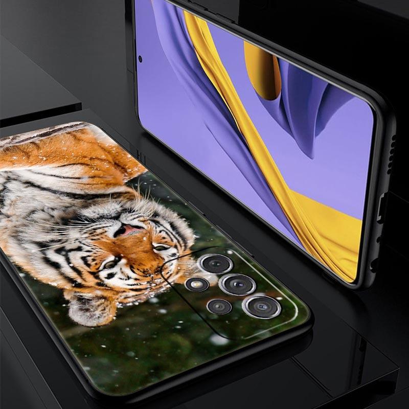 Tiger Leopard Fashion Phone Case For Samsung Galaxy A17 A07 A55 A35 A25 A15 A05 A33 5G A31 A23 A21s A13 A41 A73 A53 A51 A71Cover