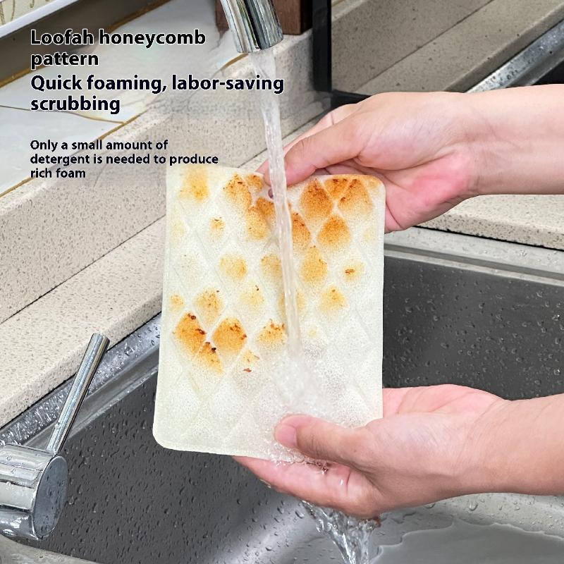 10Pcs Kitchen Towels Dishcloths Thick Kitchen Daily Dish Towel Absorbent Non-Stick Oil Cleaning Cloth Kitchen Cleaning Tools