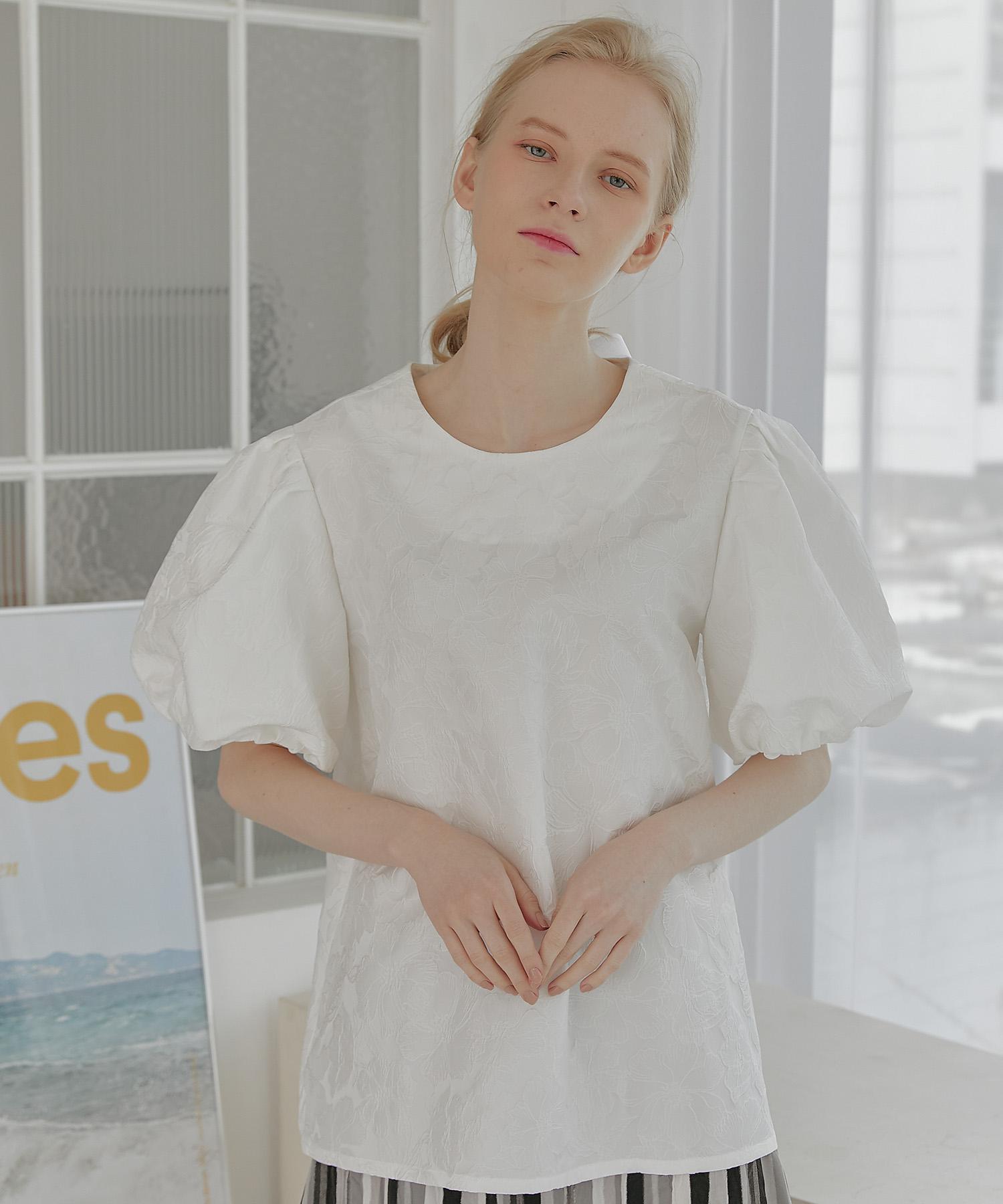 Tina Blossom Font White Blouse 38