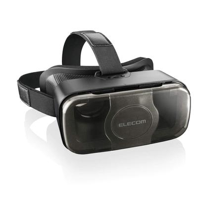 ELECOM VR Goggles VR Glasses Adjustable Eye Width Glasses Compatible Smartphone Compatible Black VRG-S01BK