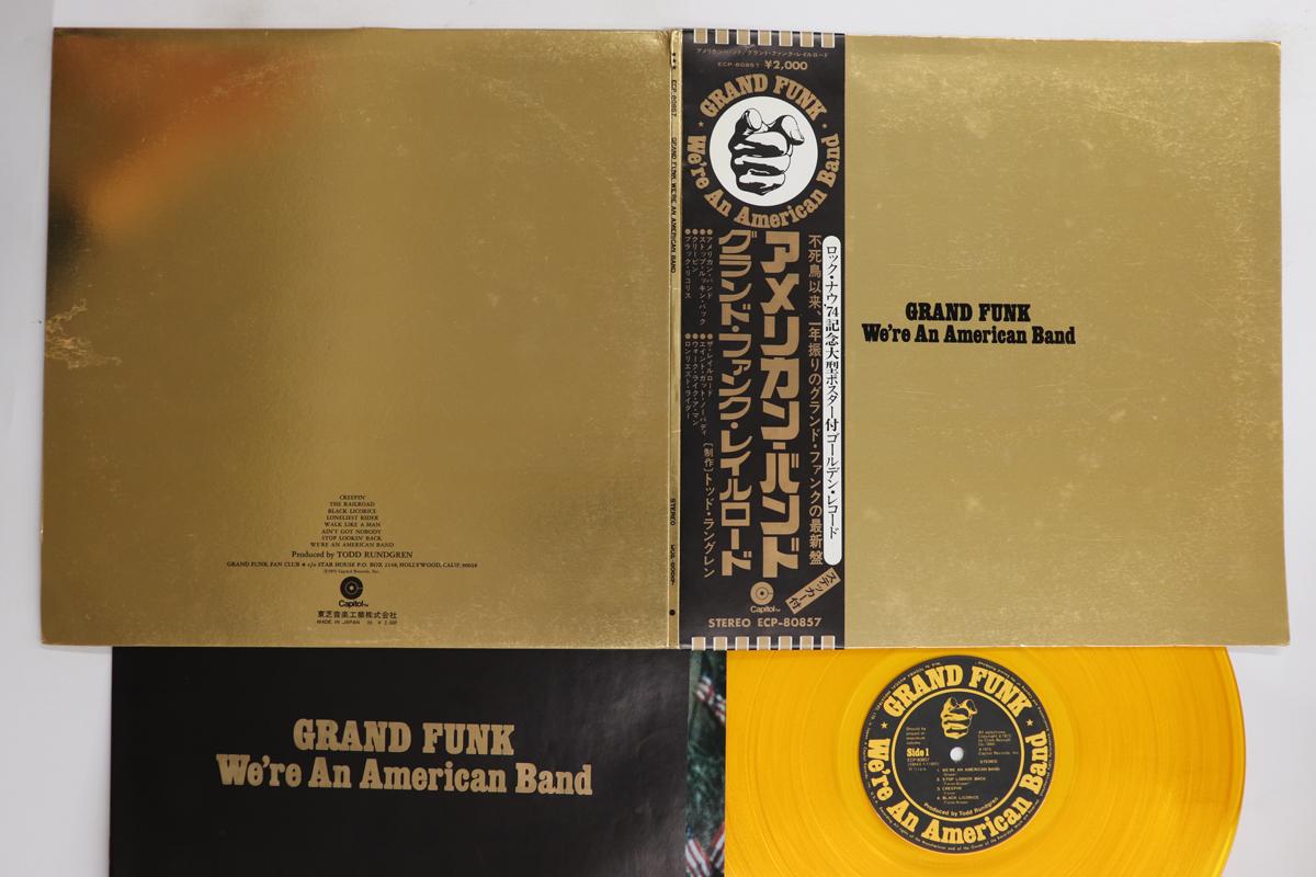 

Виниловая пластинка GRAND FUNK Were An American Band ECP80857 CAPITOL 1973 Япония Obi Рок Б/у